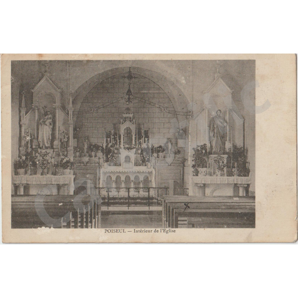 (52) - Poiseul - Intérieur de l'Eglise