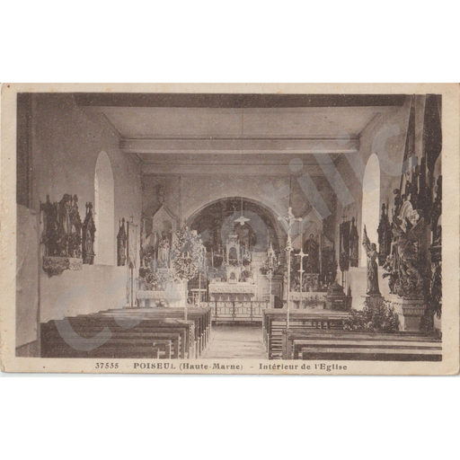 (52) - Poiseul - Intérieur de l'Eglise