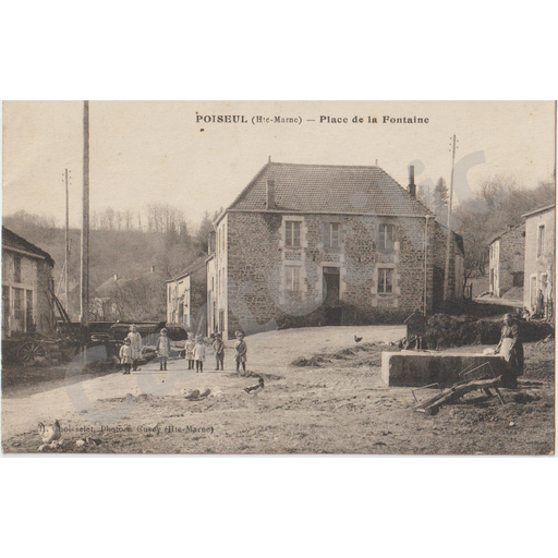 (52) - Poiseul - Place de la Fontaine